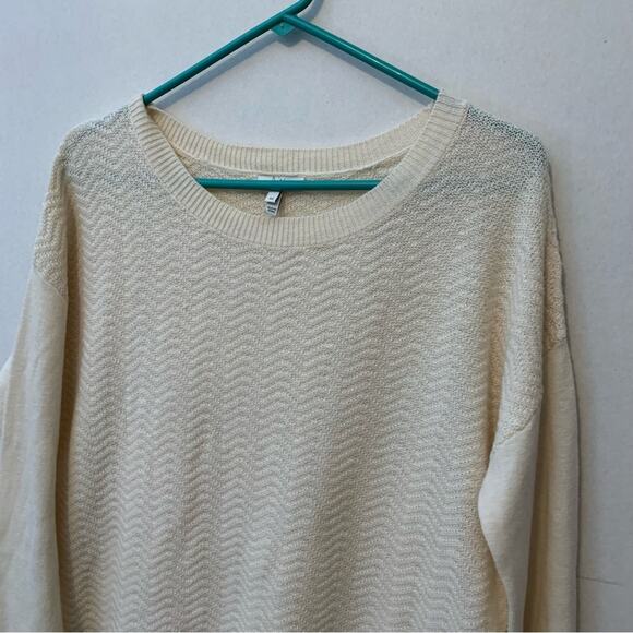JOIE Wool Cashmere Cream Chevron Pattern Soft Sweater - Picture 2 of 8